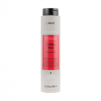 Шампунь Lakme Teknia Color Refresh Coral Red для фарбованого волосся червоних відтінків, 300 мл