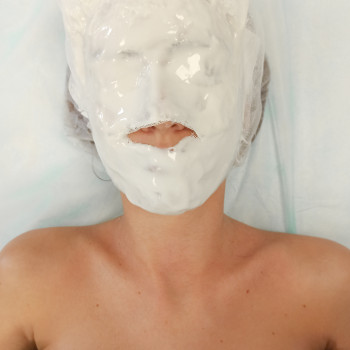 Альгинатная маска в бандажной технике