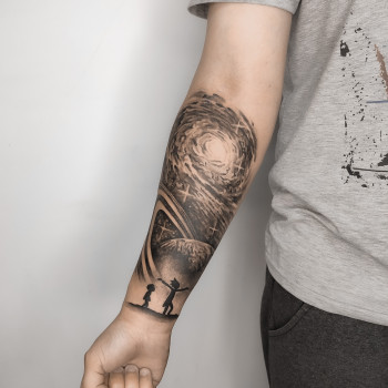 Тату планеты, фото - Тату мастер Андрей Панченко