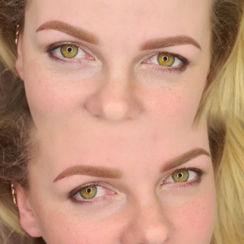 Татуаж брів перманентний макіяж, фото - Студія татуажу ABBA