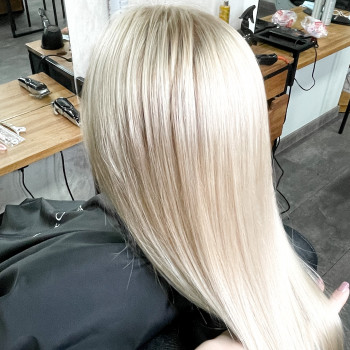 Фарбування методом штопки + тонування, майстер Анна.)Парадиз