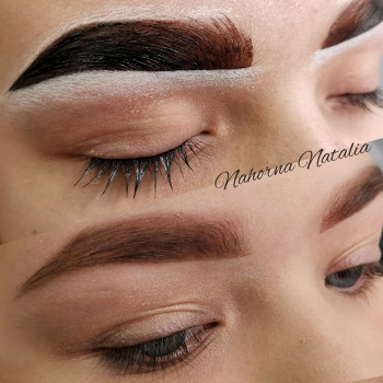 Окрас бровей ресниц