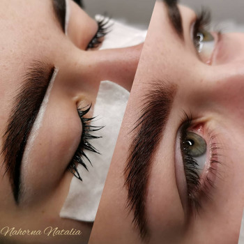 Окрас бровей ресниц