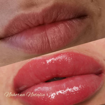 Акварельные губы