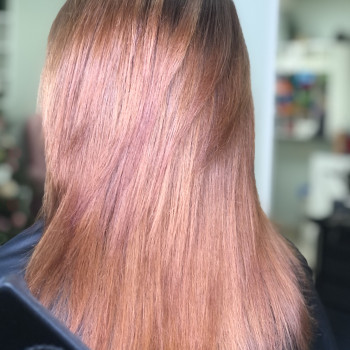 Карамельний колір волосся шатен, фото - Перукар Римма Дергунова