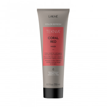Маска для фарбованого волосся червоних відтінків Lakme Teknia Color Refresh Coral Red Mask, 250 мл