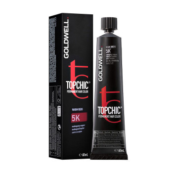 Стійка професійна фарба для волосся Goldwell Topchic Permanent Hair Color 5K Mahogany Copper, 60 мл