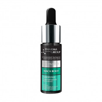 Сироватка Pharma Group Laboratories Карликова пальма+мака перуанська, для стимулювання росту волосся, 14 мл
