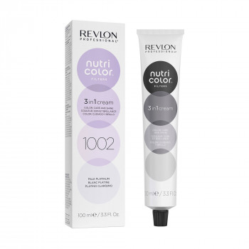 Напівперманентна маска-барвник для волосся Revlon Professional Nutri Color Metal-Ice Toning Filters 1002 White Platinum, 100 мл