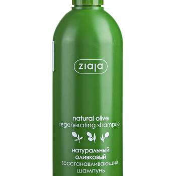 Відновлювальний шампунь Ziaja Natural Olive Replenishing Shampoo з натуральною оливковою олією, для сухого та рівного волосся, 400 мл