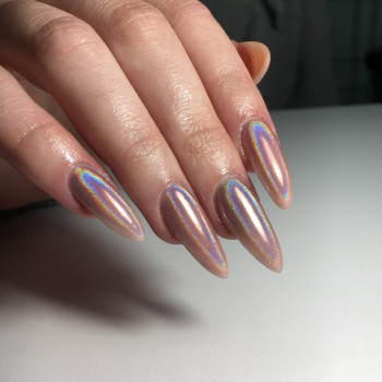 Маникюр на длинные ногти с втиркой, фото - Мастер маникюра Марина Дорофеева