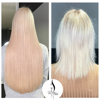 Наращивание волос - это абсолютно безопасная процедура