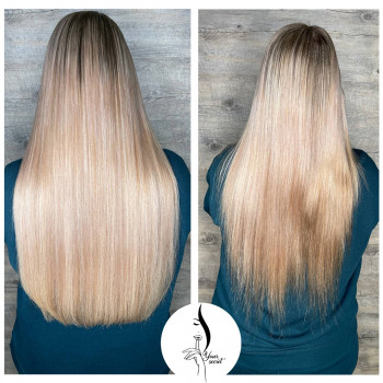 Наращивание волос - это абсолютно безопасная процедура