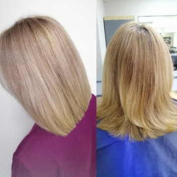 Окрашивание волос со стрижкой