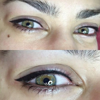 Татуаж очей стрілки, фото - Лікар-косметолог Екатерина Стельмашенко