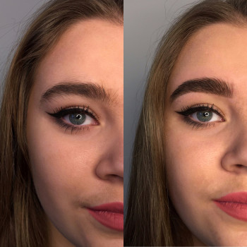 Коррекция воском и пинцетом+окрашивание