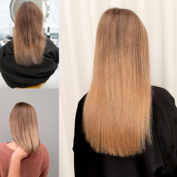 Шатуш+наращивание волос