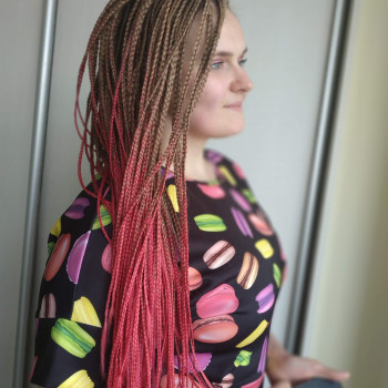 DE дреды спиральные, DE косы, DE сенегалки, DE микс
                    Брейдер Наташа Київ