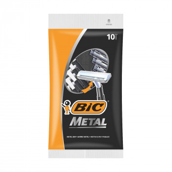Одноразові бритви BIC Metal чоловічі, 10 шт