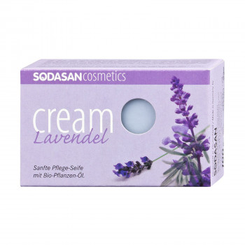 Крем-мило для обличчя та тіла Sodasan Cream Lavender Soap Lavender, 100 г