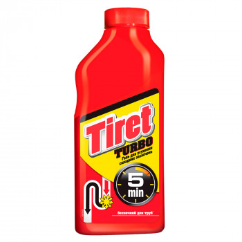Гель Tiret Turbo для прочищення труб, 500 мл