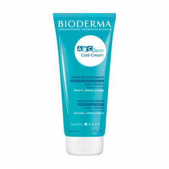 Дитячий живильний крем для обличчя та тіла Bioderma ABCDerm Cold-Cream Nourishing Cream захисний, пом'якшувальний, 200 мл