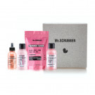 Набір Mr.Scrubber Shine (скраб для тіла, 150 г + гель для душу, 150 мл + екстраординарне молочко для тіла, 150 мл + блискучий спрей для тіла, 150 мл)