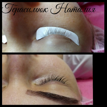 ламинирвоание ресниц