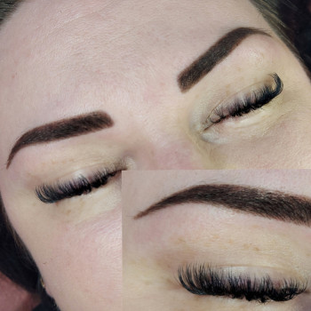 Моделирования бровей (окрашивание хной)