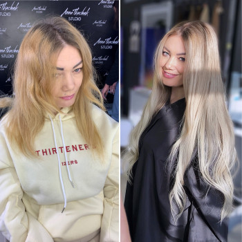 Нарощення волосся мікрокапсульне
                    Перукар-колорист Анна Хмельницький