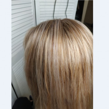 мелирование на расчёску -страйпер