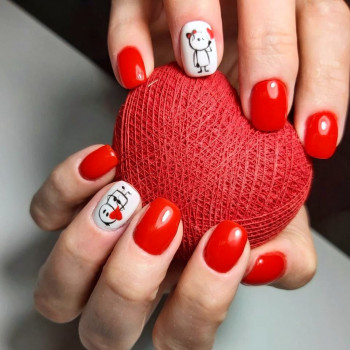 комби маникюр + покрытие