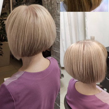 ЭКО окрашивание волос, стрижка