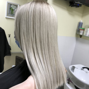 Блонд холодний сріблястий, фото - Перукар-колорист Ирина Куга