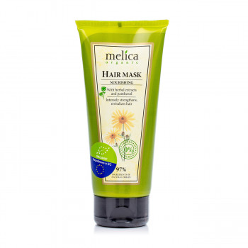 Живильна маска для волосся Melica з рослинними екстрактами та пaнтeнoлoм, 350 мл