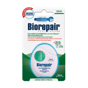 Зубна нитка Biorepair Oral Care Pro Щоденний захист з гідроксіапатитом, 50 м
