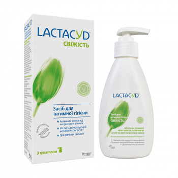 Засіб для інтимної гігієни LACTACYD Свіжість, з дозатором, 200 мл