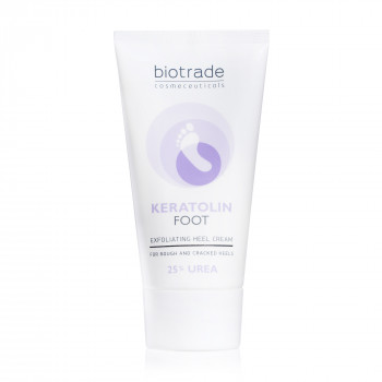 Відлущувальний крем для ніг Biotrade Keratolin Foot Exfoliating Heel Cream з сечовиною 25%, для пом'якшення стоп і п'ят, 50 мл