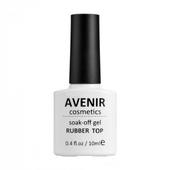 Каучукове топове покриття Avenir Cosmetics Soak-Off Rubber Top, 10 мл