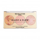 Палетка для макіяжу обличчя Revolution Pro Blush & Glow Palette Peach Glow, 2.8 г