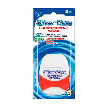 Зубна нитка Silver Care що розширюється, з м'ятою, 25 м
