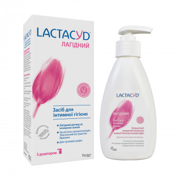Засіб для інтимної гігієни LACTACYD Лагідний, з дозатором, 200мл