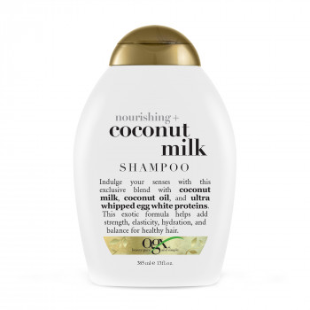 Живильний шампунь для волосся OGX Nourishing + Coconut Milk Shampoo з кокосовим молоком, 385 мл