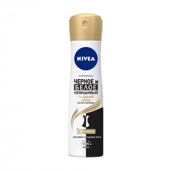 Антиперспірант NIVEA Чорне та біле, невидимий, гладкий шовк, жіночий, 150 мл