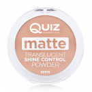 Матувальна пудра для обличчя Quiz Cosmetics Matte Translucent Shine Control Powder Контроль блиску, 02 Medium, 10 г