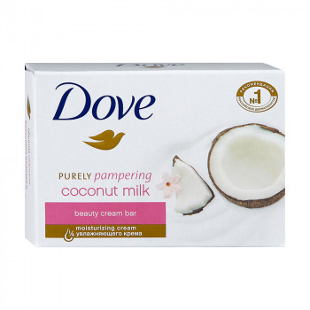 Крем-мило Dove Purely Pampering Coconut Milk Beauty Cream Bar Кокосове молочко та пелюстки жасмину, 135 г