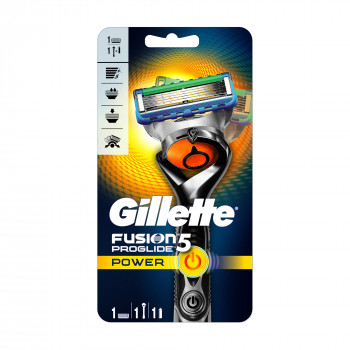 Бритва Gillette Fusion 5 ProGlide Power з 1 змінним картриджем, чоловіча