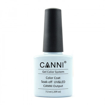 Гель-лак для нігтів Canni Gel Color System Color Coat Soak-off UV&LED 038 Світлий сіро-блакитний, 7.3 мл