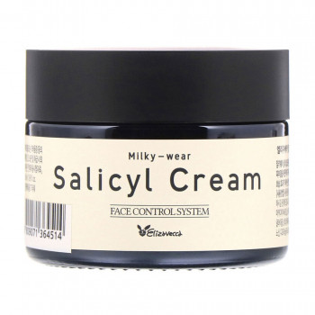 Саліциловий крем для обличчя Elizavecca Sesalo Milky-wear Salicyl Cream з ефектом пілінгу, 50 мл