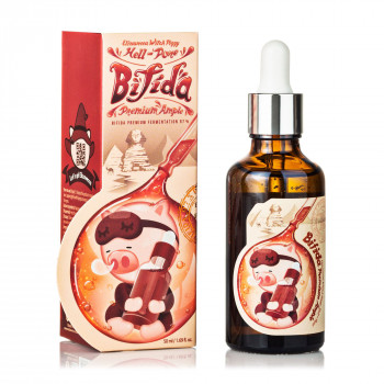 Відновлювальна ампульна сироватка для обличчя Elizavecca Witch Piggy Hell-Pore Bifida Premium Ample з біфідобактеріями, 50 мл